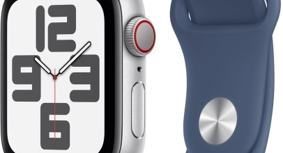 Apple Watch SE 2022 Cellular Silver 40mm, A2725 Blue Silicon Band, NEU für 161,10€ inkl. Versand!