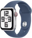 Apple Watch SE 2022 Cellular Silver 40mm, A2725 Blue Silicon Band, NEU für 161,10€ inkl. Versand!