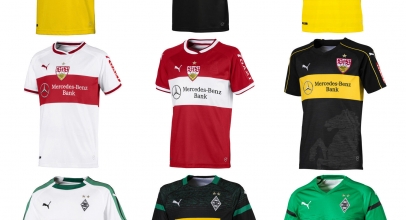 Puma BMG Gladbach BVB Dortmund VfB Stuttgart Heim Auswärts Ausweich Trikot 18/19 für je 39,99€ inkl. Versand