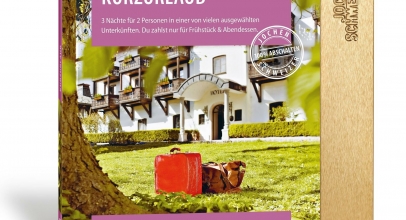 Jochen Schweizer „Kurzurlaub für 2“ Reise-Gutschein , Geschenk für Paare für 43,92€ inkl. Versand!