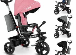 KIDIZ® Dreirad 5-in-1 Kinderdreirad mit Lenkstange für 64,99€ inkl. Versand!