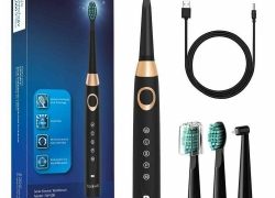 Fairywill Elektrische Schallzahnbürste 2 Min Timer 5 Optionale Modi schwarz für 15,99€ inkl. Versand!