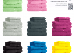 Handtuchset 6 tlg. 2x Duschtuch 2x Handtuch 2x Gästetuch 100% Baumwolle Frottee für 24,99€ inkl. Versand!