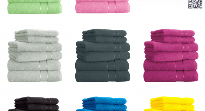 Handtuchset 6 tlg. 2x Duschtuch 2x Handtuch 2x Gästetuch 100% Baumwolle Frottee für 24,99€ inkl. Versand!