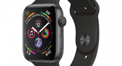 Apple Watch Series 4 GPS + Cel 44mm Space Gray Sportband Schwarz – Refurbished für 179,10€ inkl. Versand!