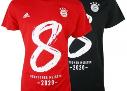 adidas Bayern München 8mal Deutscher Meister 2020 T-Shirt für 22,49€ inkl. Versand!