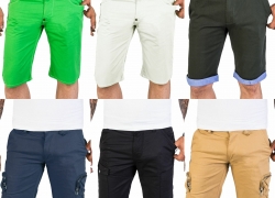 Herren Shorts Bermuda Cargo Pants Vintage Casual Sommer Capri Hose für 8,95€ inkl.Versand!