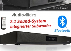 AudioAffairs Bluetooth Tisch Soundbar Subwoofer TV Heimkino System Lautsprecher für 59,99€ inkl. Versand!