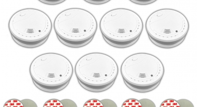 10x Rauchmelder mit 10 Jahres Lithium Batterien + Magnetbefestigungen für 69,99€