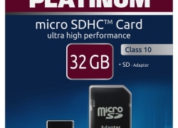 Platinum Micro SDHC Karte 32GB Speicherkarte UHS-I Class 10 für 5,49€ inkl. Versand