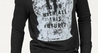 Tom Tailor Herren Sweatshirt schwarz-grau für 24,99€ inkl. Versand!