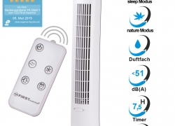 60 Watt Säulenventilator Towerventilator mit Fernbedienung für 42,99€ inkl. Versand