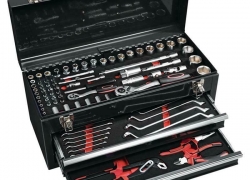97-tlg. Werkzeugsortiment, abschließbare Werkzeugkiste für 94,90€ inkl. Versand!