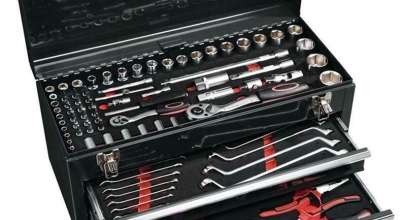 97-tlg. Werkzeugsortiment, abschließbare Werkzeugkiste für 94,90€ inkl. Versand!