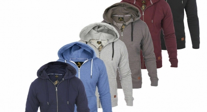 Roberto Barini Herren Kapuzenpullover Sweatjacke Zip für 18,99€ inkl. Versand!