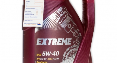 5 Liter MANNOL SAE 5W-40 Extreme Motoröl API SN/CF, ACEA A3/B4, GM LL-A/B-025 für 14,99€ inkl. Versand