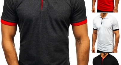 BOLF Herren Poloshirt Kurzarm Classic Mix für 14,80€ inkl. Versand