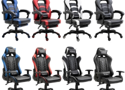 Gaming Stuhl Schreibtischstuhl mit Kissen 150 kg für 93,49€ inkl. Versand!