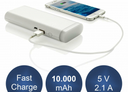 USB Powerbank 10.000 mAH Batterie Zusatzakku Schnelladegerät + LED Taschenlampe für 11,99€ inkl. Versand!