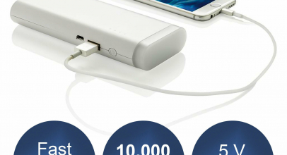 USB Powerbank 10.000 mAH Batterie Zusatzakku Schnelladegerät + LED Taschenlampe für 11,99€ inkl. Versand!