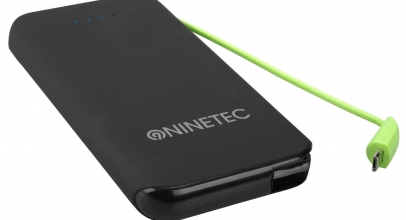 NINETEC NT-610 – 10.000mAh Marken-USB Power Bank mit integriertem Ladekabel für 9,99€ inkl. Versand!