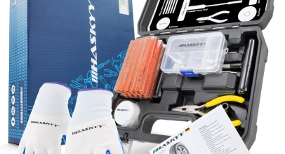 HASKYY – 60 tlg. Auto Reifenreparatur Set – PKW LKW Motorrad Vulkanisier-Streifen für 25,99€ inkl. Versand!