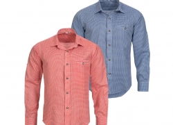 Herren Trachten Hemd Kariert Traditionell Klassisch für 8,90€ inkl. Versand!