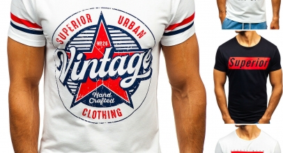 BOLF Herren T-Shirt Tee Rundhals Kurzarm Print Aufdruck Mix für 8,95€ inkl. Versand