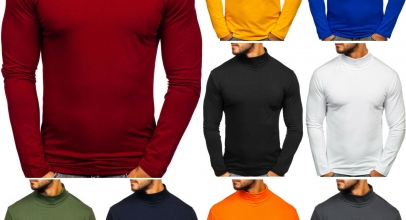 BOLF Herren Rollkragen Langarmshirt Longsleeve für 14,45€ inkl. Versand!
