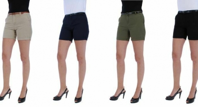 VERO MODA Damen Chino Shorts mit Gürtel für 14,99€ inkl. Versand!