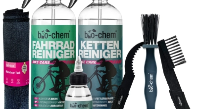 bio-chem Fahrradpflege Set 7-tlg – Reiniger, Entfetter, Kettenöl & Zubehör für 42,90€ inkl. Versand!