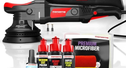 Exzenter Auto Poliermaschinen Set Menzerna 15mm Hub Polituren + Zubehör für 116,99€ inkl. Versand!