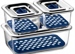 WMF Frischhalte- und Serviersystem-Set 3-tlg. Top Serve mit Abtropfgitter für 39,95€ inkl. Versand