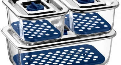 WMF Frischhalte- und Serviersystem-Set 3-tlg. Top Serve mit Abtropfgitter für 39,95€ inkl. Versand