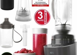 AEG Standmixer Smoothie Maker Edelstahl Klingen BPA-frei 15000 UpM Mixer für 49,99€ inkl. Versand!