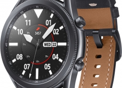 Samsung Galaxy Watch 3 SM-R840 schwarz 45mm Tizen Edelstahl Lederband Smartwatch Refurbished für 129,60€ inkl. Versand!