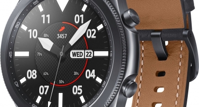 Samsung Galaxy Watch 3 SM-R840 schwarz 45mm Tizen Edelstahl Lederband Smartwatch Refurbished für 129,60€ inkl. Versand!