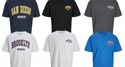 Jack & Jones Herren T-Shirt “BRADLEY” schwarz weiß blau grau M L XL XXL für 12,95€ inkl. Versand