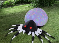 HOMCOM Halloween Spinne selbstaufblasend blinkende + bunte LED-Lichter Polyester für 25,90€ inkl. Versand!