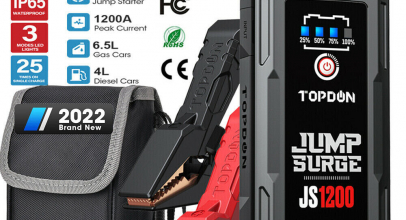 2022 TOPDON Auto KFZ Starthilfe 1200A Jump Starter Ladegerät Booster Powerbank für 62,99€ inkl. Versand!