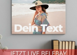 Leinwand 40cmx30cm personalisiert mit Eurem Foto für 8,99€ inkl. Versand