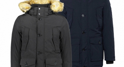 Tom Tailor Herren Parka Schwarz/Marine für 69,90€ inkl. Versand!