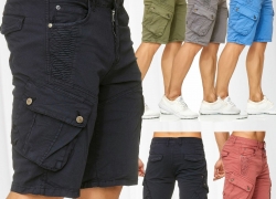 Herren Bermuda Cargo Chino Shorts Stretch für 20,95€ inkl. Versand