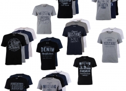 Mustang Herren 4er Pack T-Shirt Frontprint Rundhals für 39,95€ inkl. Versand!