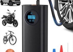 Akku-Luftpumpe mit LCD Display 150PSI Auto Fahrrad Reifenaufbläser für 15,99€ inkl. Versand!