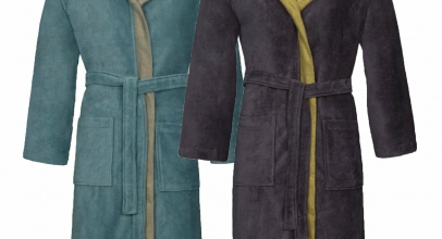 Vossen Unisex Bademantel Morgenmantel Saunamantel Poppy für 39,99€ inkl. Versand