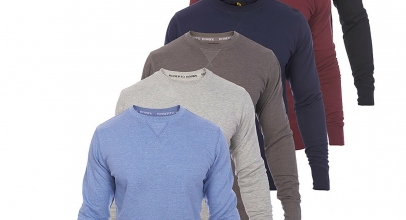 Roberto Barini® Herren Pullover Sweatshirt Basic Sweater für 17,99€ inkl. Versand!