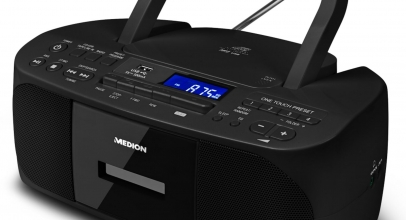 MEDION LIFE Stereo Sound System Boombox tragbar CD MP3 Player USB schwarz für 44,99€ inkl. Versand!