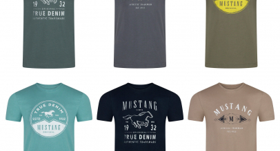 MUSTANG Herren T-Shirt Rundhals Kurzarm Logo Print Baumwolle für 15,95€ inkl. Versand!