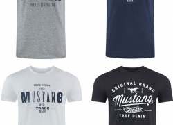 Mustang Herren 4er Pack T-Shirt Print Rundhals Kurz für 39,95€ inkl. Versand!